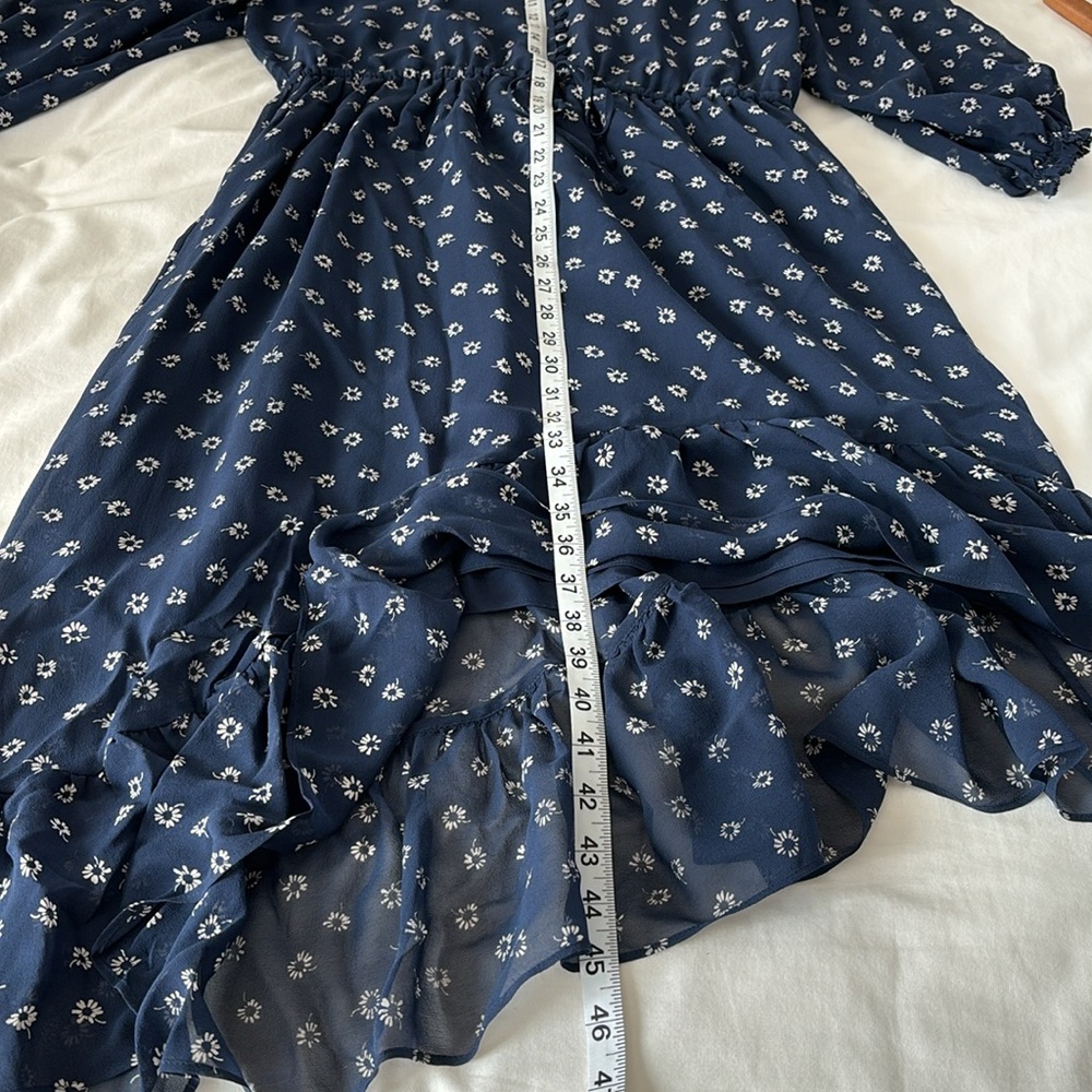 NWT Joie Alithea Dress Floral Navy Size Large (New With Tags) - Picture 14 of 16
